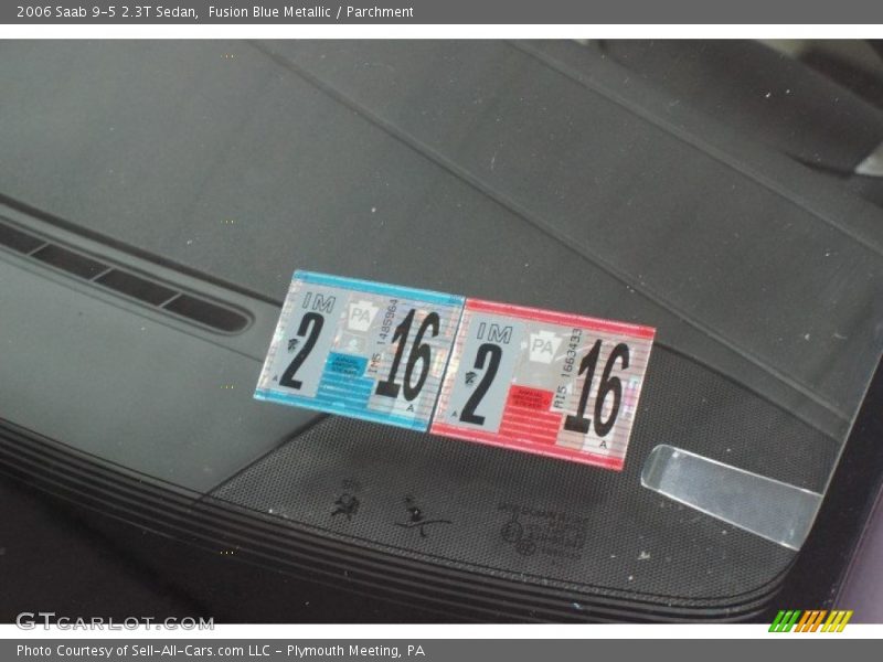 Fusion Blue Metallic / Parchment 2006 Saab 9-5 2.3T Sedan