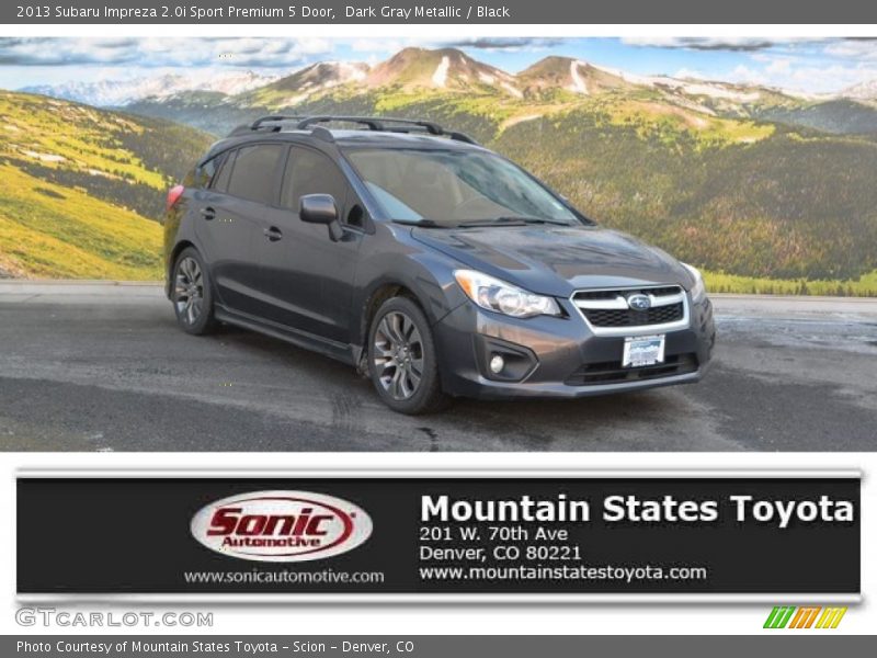 Dark Gray Metallic / Black 2013 Subaru Impreza 2.0i Sport Premium 5 Door