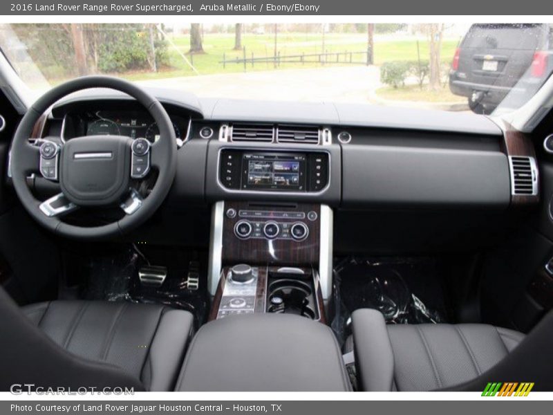 Aruba Metallic / Ebony/Ebony 2016 Land Rover Range Rover Supercharged