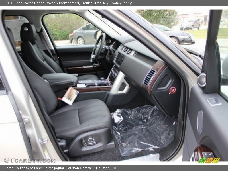Aruba Metallic / Ebony/Ebony 2016 Land Rover Range Rover Supercharged