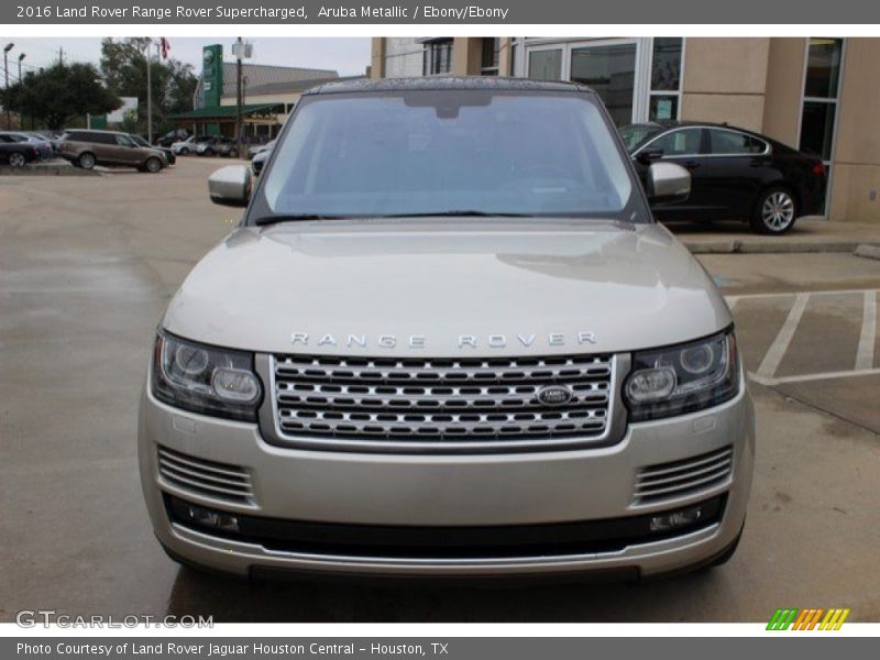 Aruba Metallic / Ebony/Ebony 2016 Land Rover Range Rover Supercharged