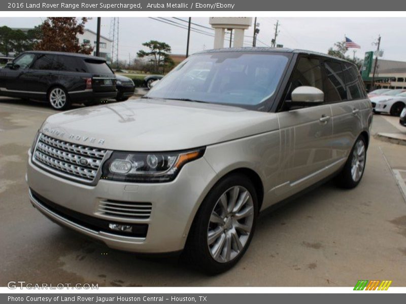 Aruba Metallic / Ebony/Ebony 2016 Land Rover Range Rover Supercharged