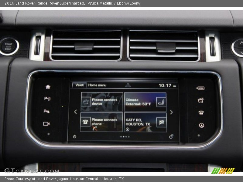 Aruba Metallic / Ebony/Ebony 2016 Land Rover Range Rover Supercharged