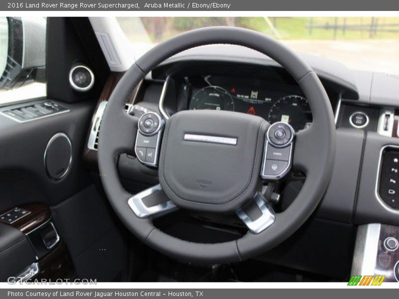 Aruba Metallic / Ebony/Ebony 2016 Land Rover Range Rover Supercharged