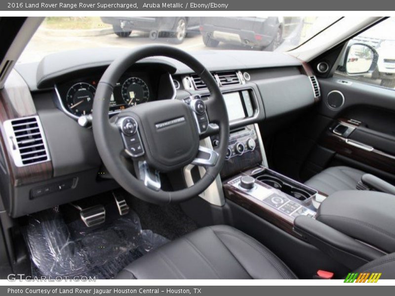 Aruba Metallic / Ebony/Ebony 2016 Land Rover Range Rover Supercharged