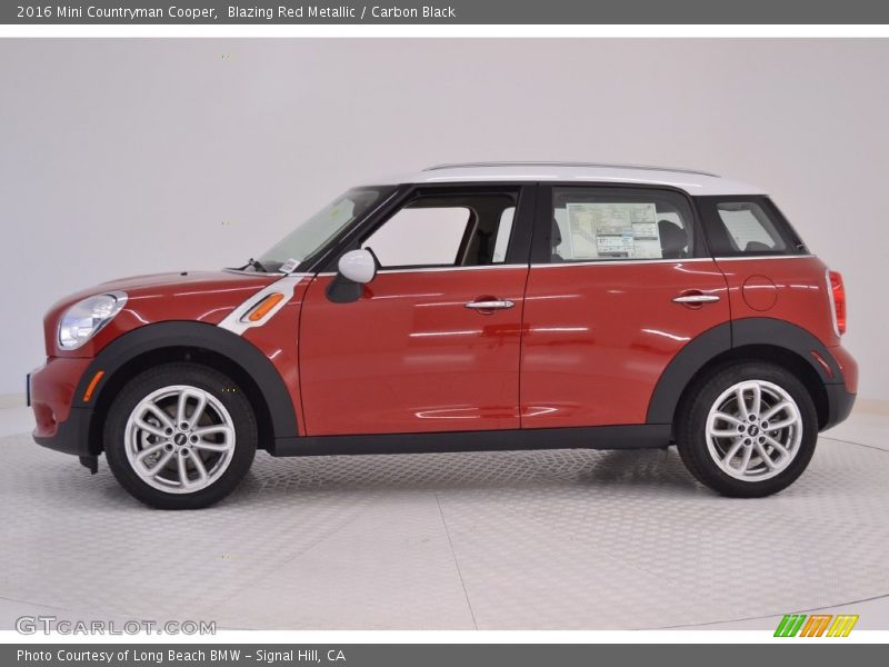 Blazing Red Metallic / Carbon Black 2016 Mini Countryman Cooper