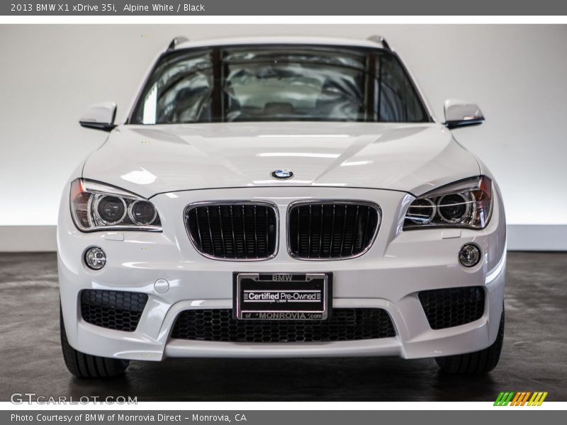 Alpine White / Black 2013 BMW X1 xDrive 35i