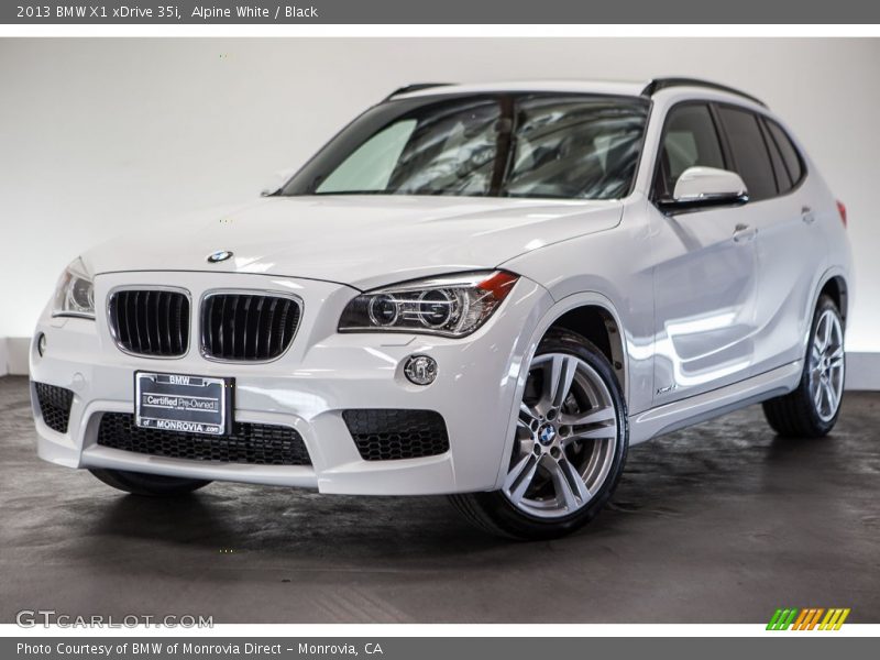 Alpine White / Black 2013 BMW X1 xDrive 35i