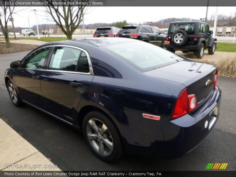 Imperial Blue Metallic / Ebony 2011 Chevrolet Malibu LT