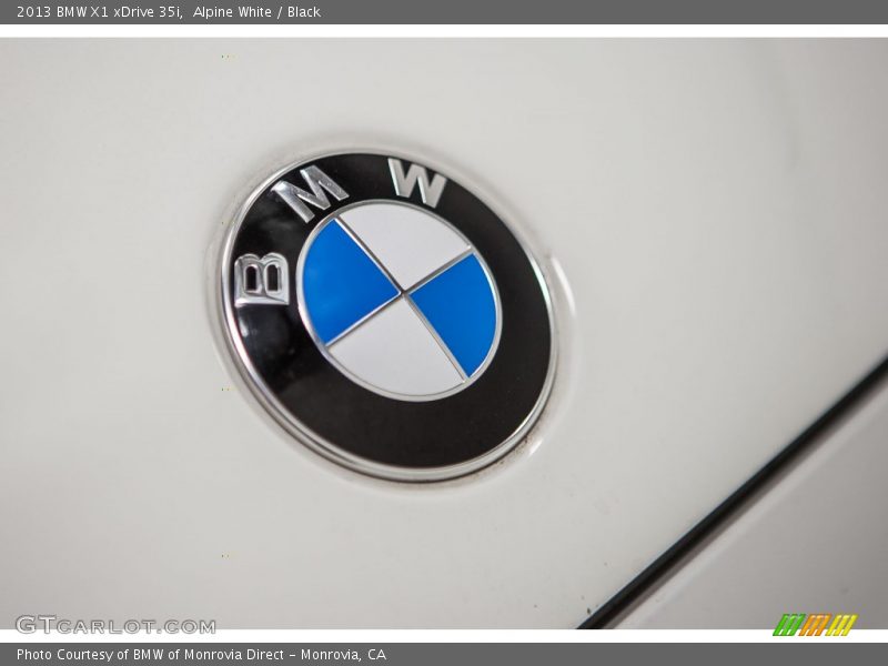 Alpine White / Black 2013 BMW X1 xDrive 35i