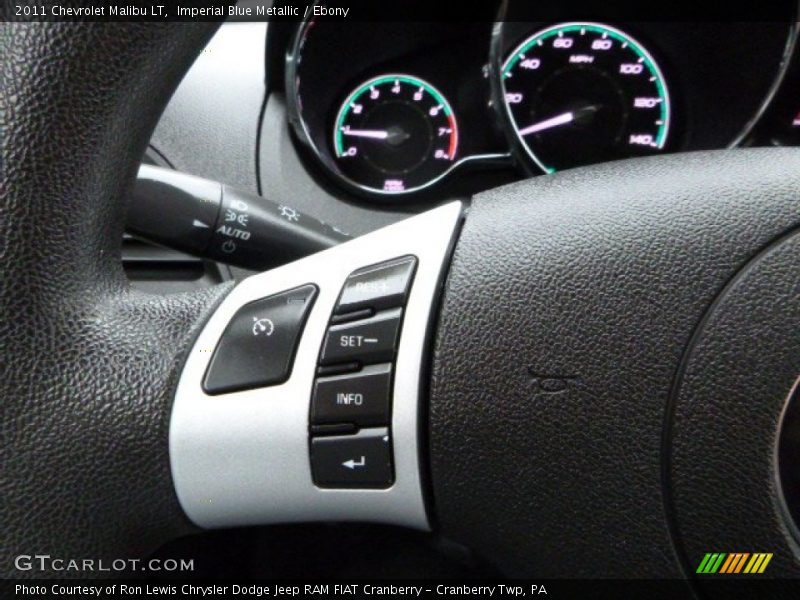 Imperial Blue Metallic / Ebony 2011 Chevrolet Malibu LT