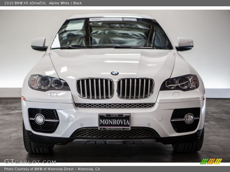 Alpine White / Black 2010 BMW X6 xDrive50i