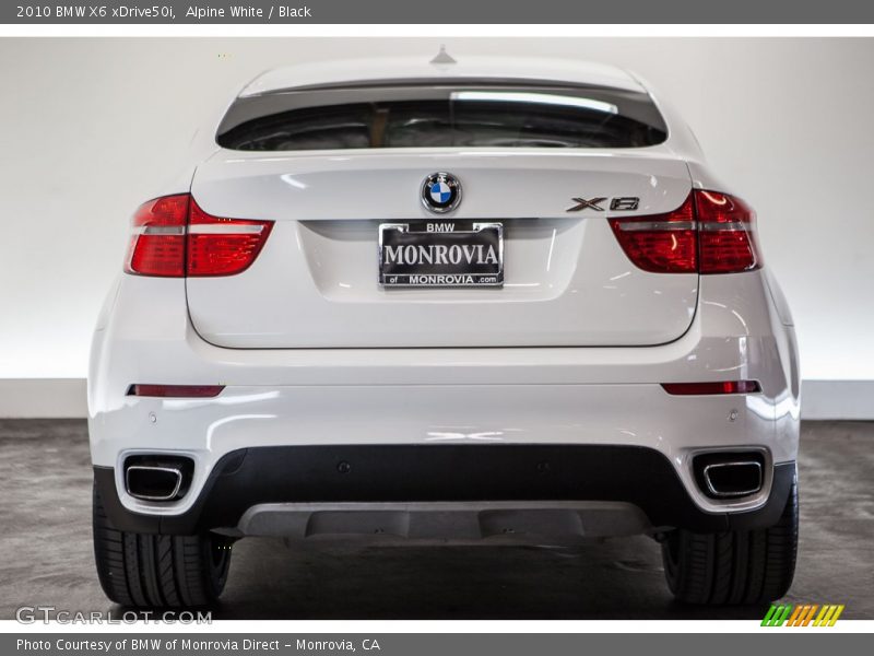 Alpine White / Black 2010 BMW X6 xDrive50i