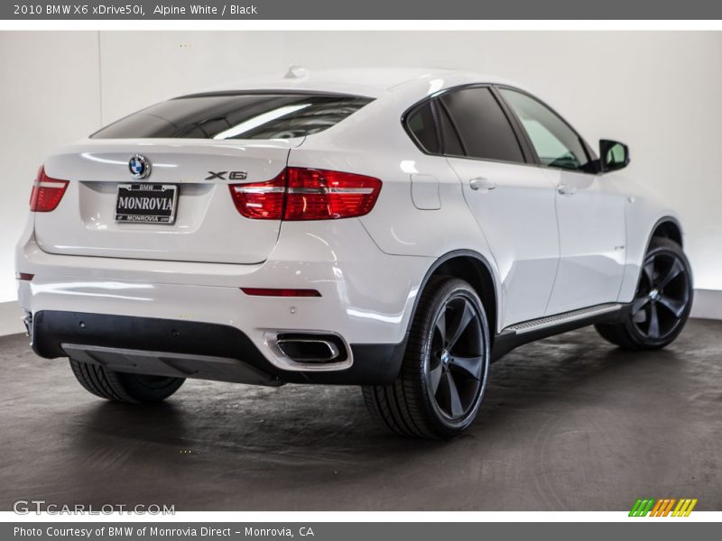 Alpine White / Black 2010 BMW X6 xDrive50i