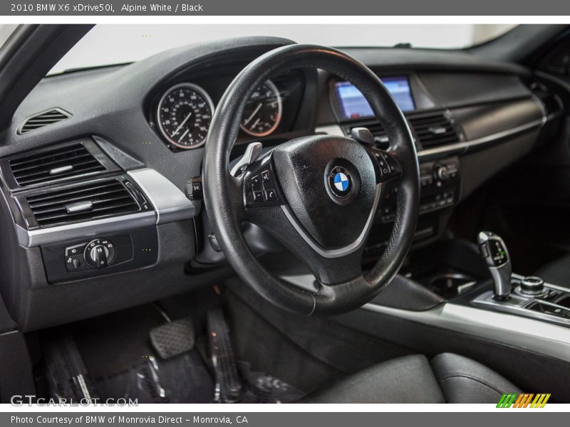 Alpine White / Black 2010 BMW X6 xDrive50i