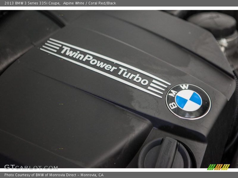 Alpine White / Coral Red/Black 2013 BMW 3 Series 335i Coupe