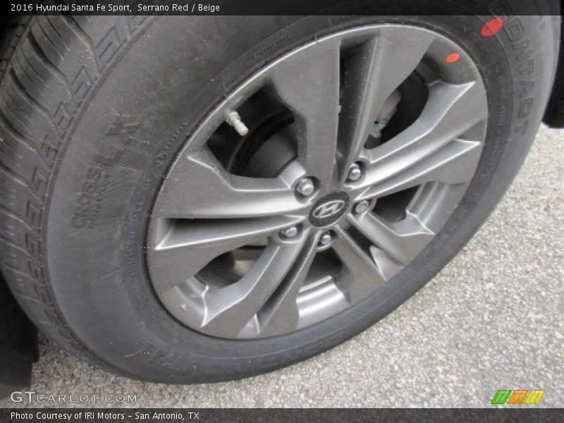 Serrano Red / Beige 2016 Hyundai Santa Fe Sport