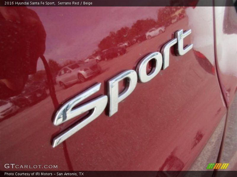 Serrano Red / Beige 2016 Hyundai Santa Fe Sport