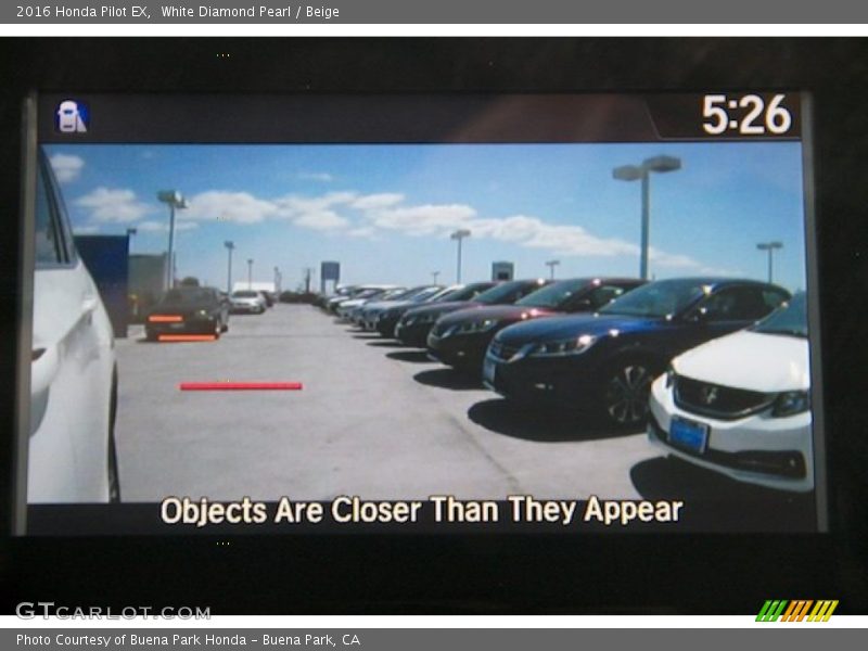 White Diamond Pearl / Beige 2016 Honda Pilot EX