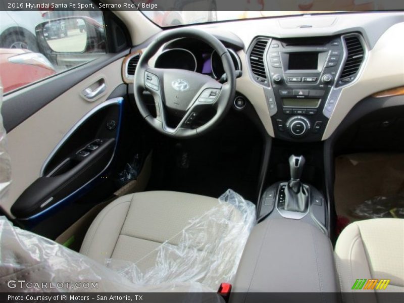 Serrano Red / Beige 2016 Hyundai Santa Fe Sport