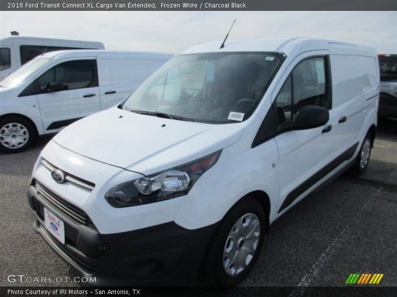 Frozen White / Charcoal Black 2016 Ford Transit Connect XL Cargo Van Extended