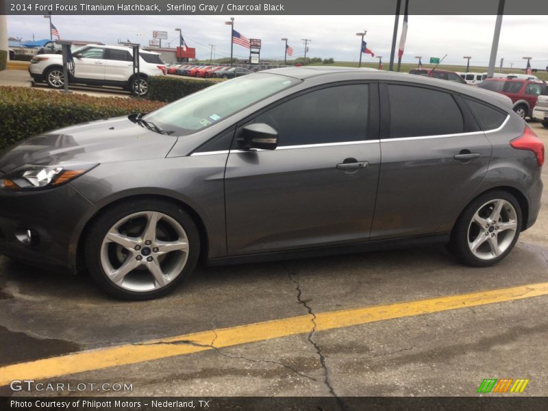 Sterling Gray / Charcoal Black 2014 Ford Focus Titanium Hatchback