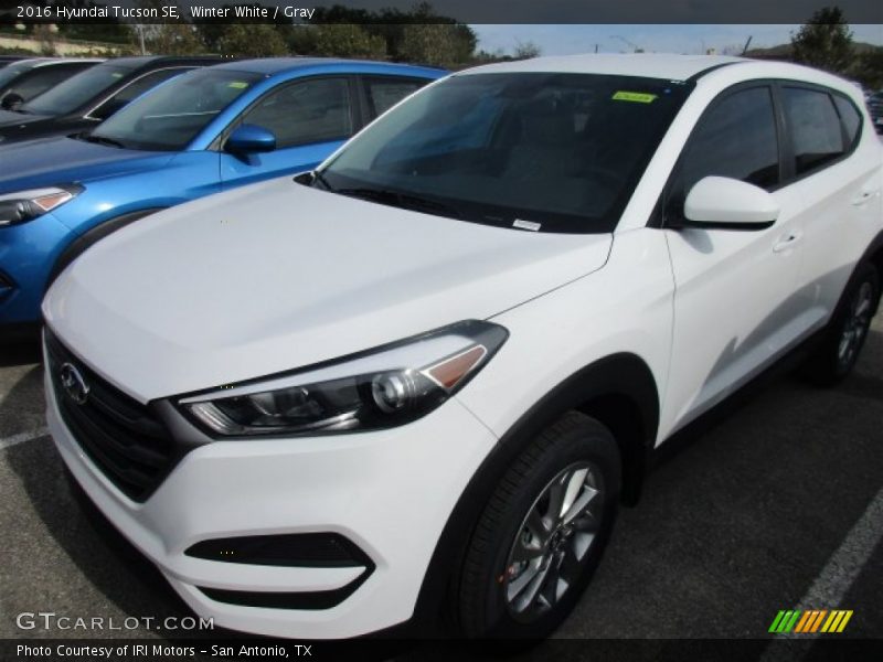 Winter White / Gray 2016 Hyundai Tucson SE