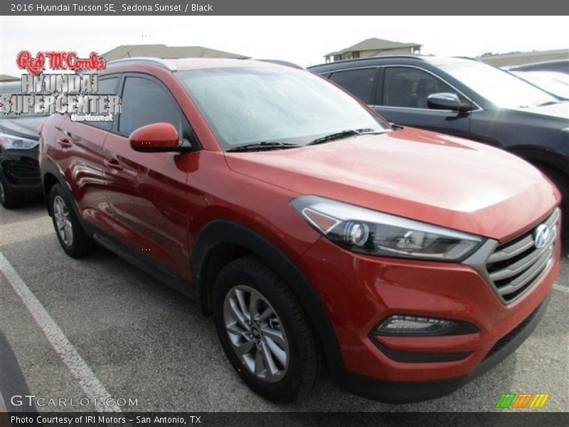Sedona Sunset / Black 2016 Hyundai Tucson SE