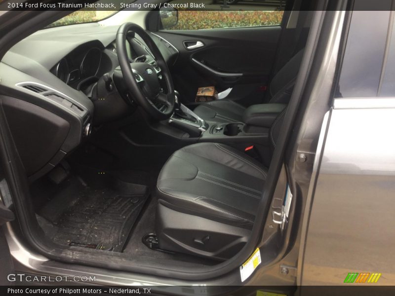 Sterling Gray / Charcoal Black 2014 Ford Focus Titanium Hatchback