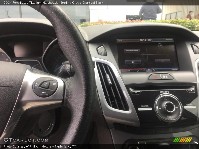 Sterling Gray / Charcoal Black 2014 Ford Focus Titanium Hatchback