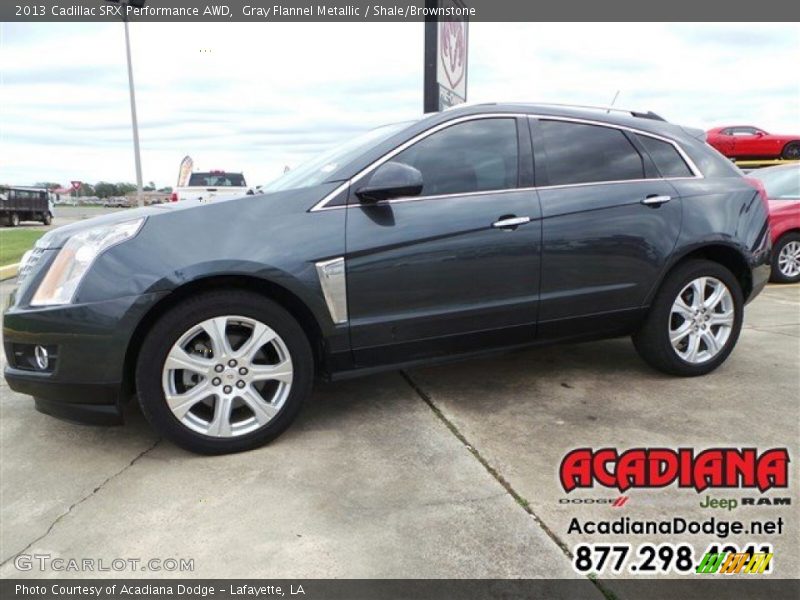 Gray Flannel Metallic / Shale/Brownstone 2013 Cadillac SRX Performance AWD