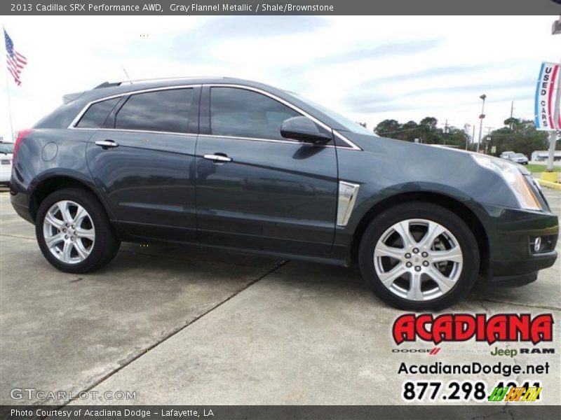 Gray Flannel Metallic / Shale/Brownstone 2013 Cadillac SRX Performance AWD