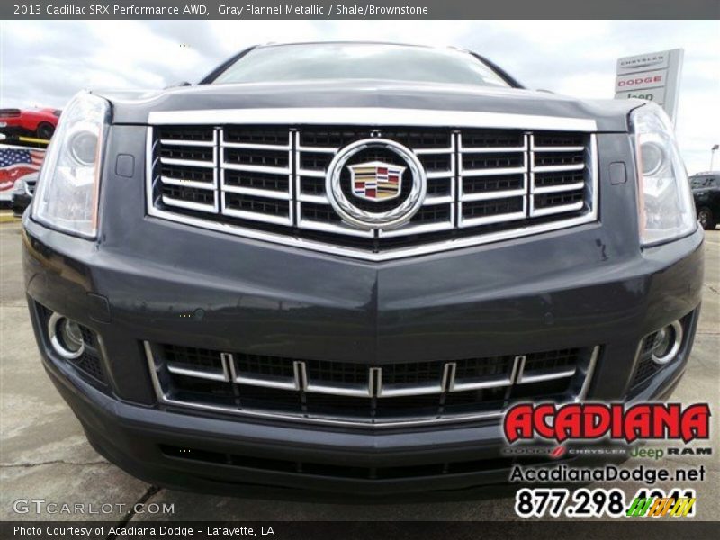 Gray Flannel Metallic / Shale/Brownstone 2013 Cadillac SRX Performance AWD