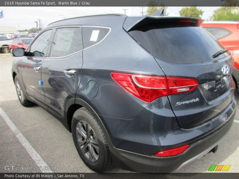 Marlin Blue / Gray 2016 Hyundai Santa Fe Sport