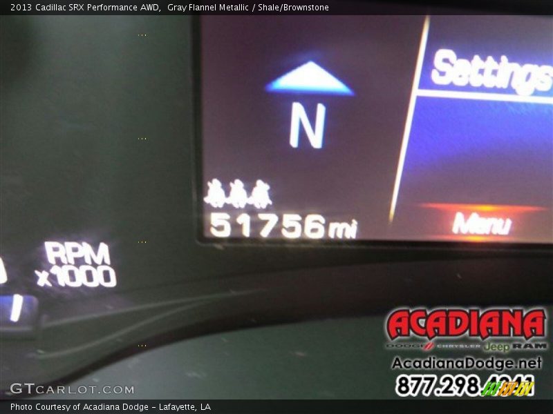 Gray Flannel Metallic / Shale/Brownstone 2013 Cadillac SRX Performance AWD
