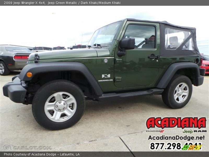 Jeep Green Metallic / Dark Khaki/Medium Khaki 2009 Jeep Wrangler X 4x4