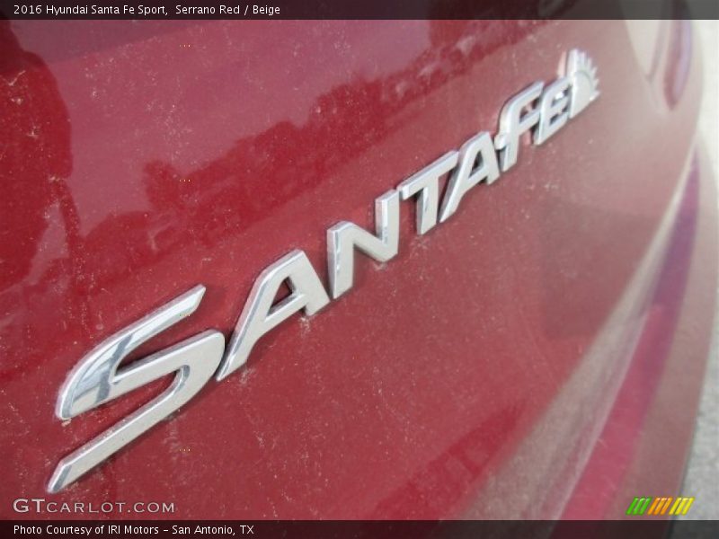 Serrano Red / Beige 2016 Hyundai Santa Fe Sport