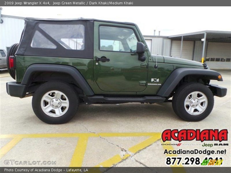 Jeep Green Metallic / Dark Khaki/Medium Khaki 2009 Jeep Wrangler X 4x4