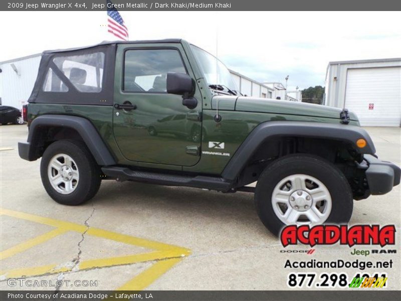 Jeep Green Metallic / Dark Khaki/Medium Khaki 2009 Jeep Wrangler X 4x4