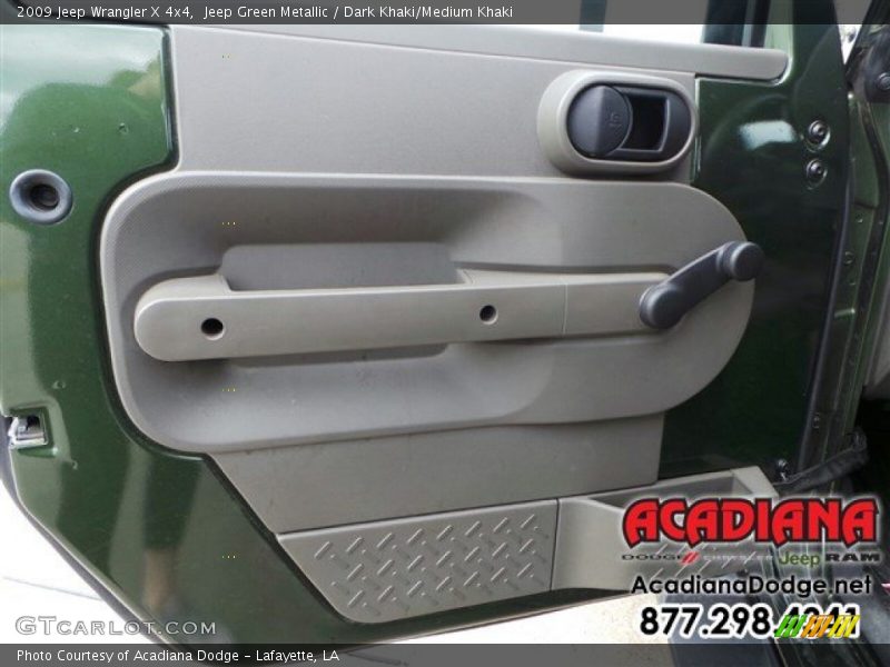 Jeep Green Metallic / Dark Khaki/Medium Khaki 2009 Jeep Wrangler X 4x4