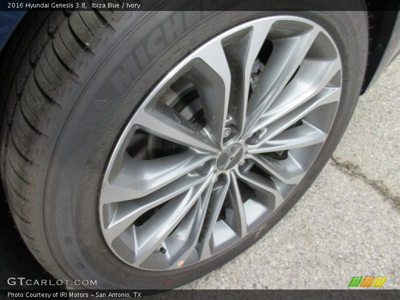 Ibiza Blue / Ivory 2016 Hyundai Genesis 3.8