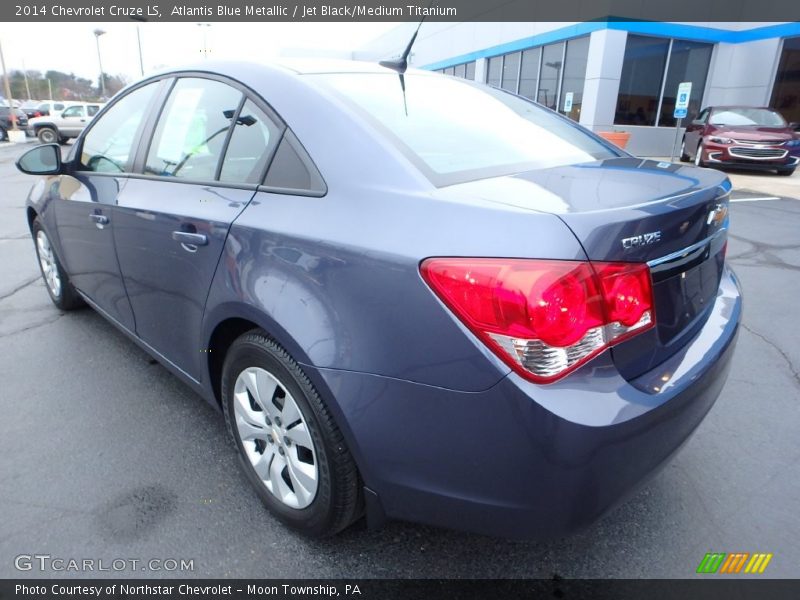 Atlantis Blue Metallic / Jet Black/Medium Titanium 2014 Chevrolet Cruze LS