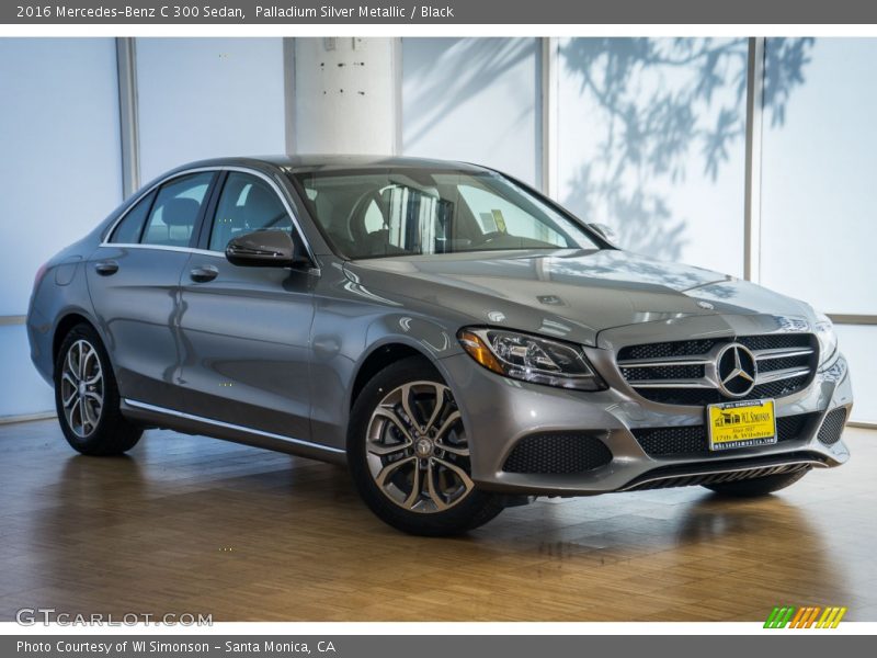 Palladium Silver Metallic / Black 2016 Mercedes-Benz C 300 Sedan