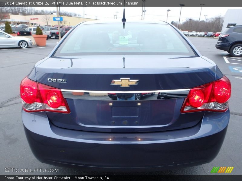 Atlantis Blue Metallic / Jet Black/Medium Titanium 2014 Chevrolet Cruze LS