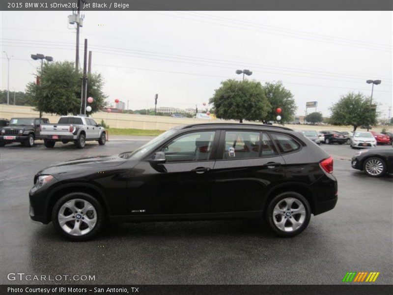 Jet Black / Beige 2015 BMW X1 sDrive28i