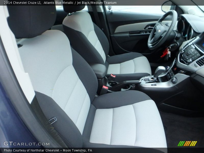 Atlantis Blue Metallic / Jet Black/Medium Titanium 2014 Chevrolet Cruze LS
