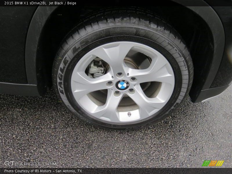 Jet Black / Beige 2015 BMW X1 sDrive28i