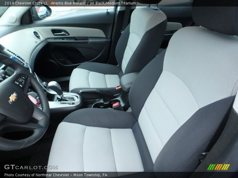 Atlantis Blue Metallic / Jet Black/Medium Titanium 2014 Chevrolet Cruze LS