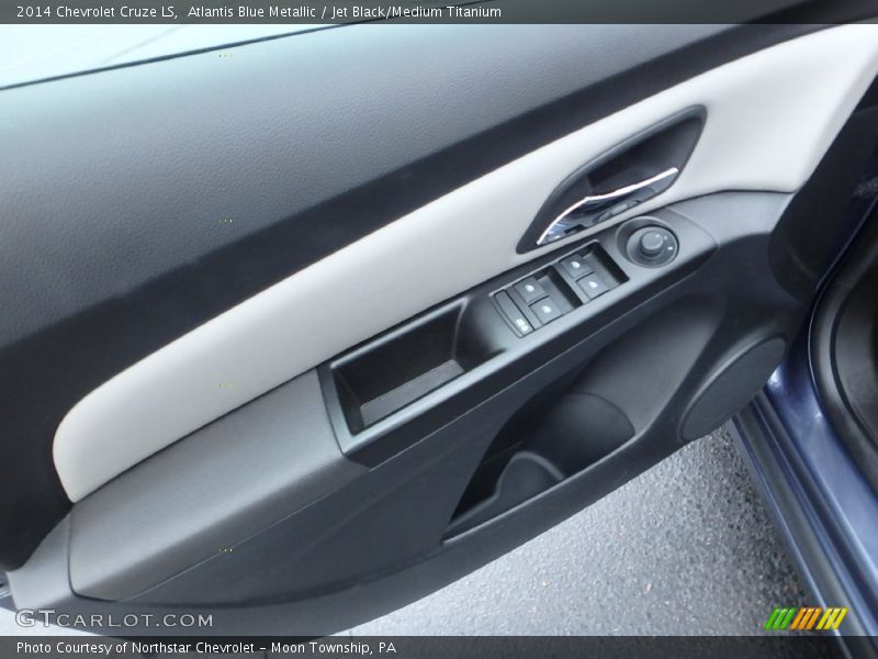 Atlantis Blue Metallic / Jet Black/Medium Titanium 2014 Chevrolet Cruze LS
