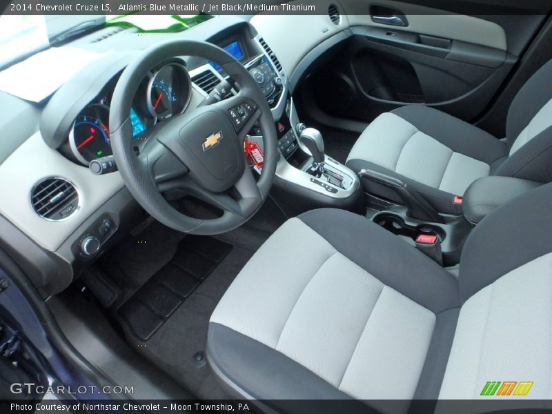 Atlantis Blue Metallic / Jet Black/Medium Titanium 2014 Chevrolet Cruze LS